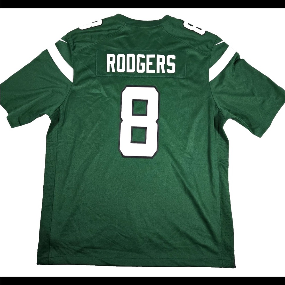 Women’s Nike Engineered NFL New York Jets Aaron Rodgers #8 Jersey XL Green NWT - Picture 4 of 8